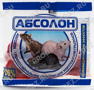 Тесто брикеты "Абсолон" от крыс и мышей, 100г
